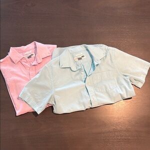 Men’s old navy Pastel Pink and Light Blue Shirts